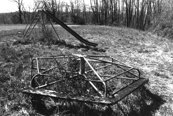 Playground behind school house