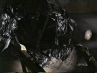 Gap in the hull from an inside explosion
