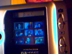 close up of screen, you can look through the pics you've already taken, and delete them if you want