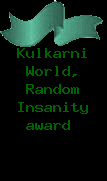 My own award