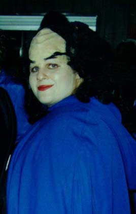 [photo of Cyber-Diva in Klingon attire]