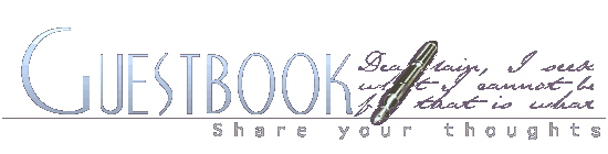 Guestbook: Please share your thoughts