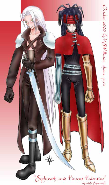 Sephiroth and Vincent Valentine from FF7