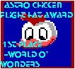 Astro Chicken Flight Hat Award