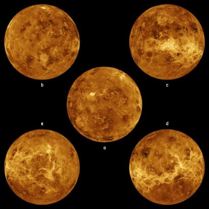 5 views of Venus