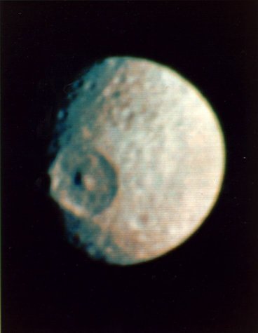 Mimas a satellite of Saturn