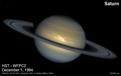 Another view of the storm on the planet Saturn