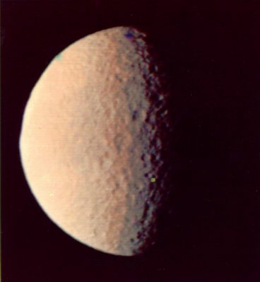 Tethys a moon of planet Saturn