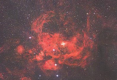 The reddened nebulosity of NGC 6357