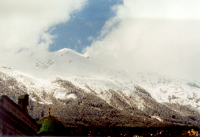 Mountains by my hostel