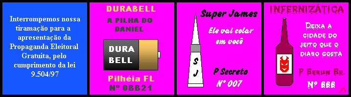 Na prxima semana voltaremos c/ nossa tiramao normal...