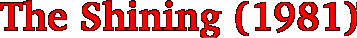 [The Shining]