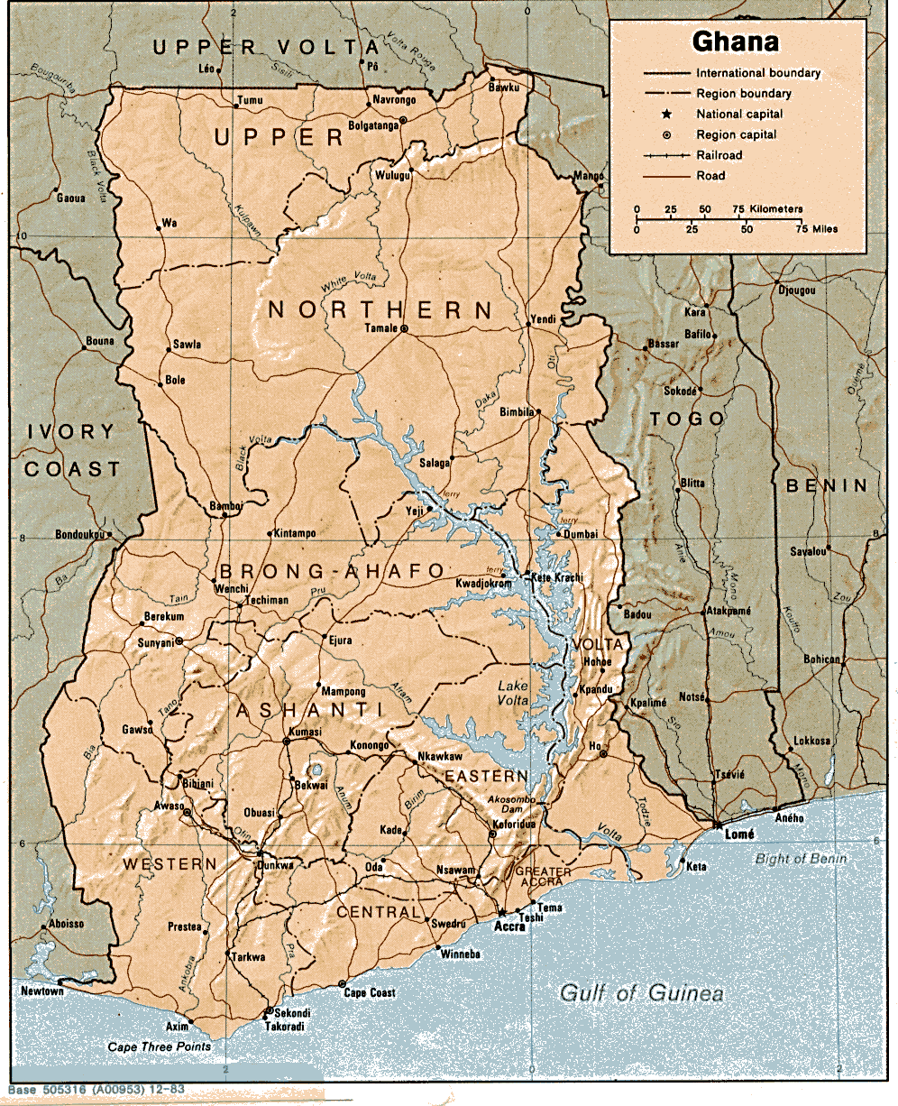 Map of Ghana