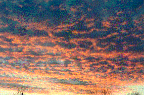 firey clouds