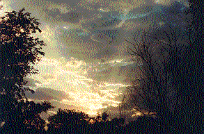 god peeking around