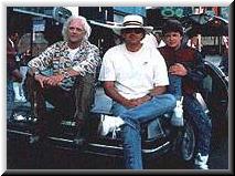 Christopher Lloyd, Robert Zemeckis e Michael J. Fox