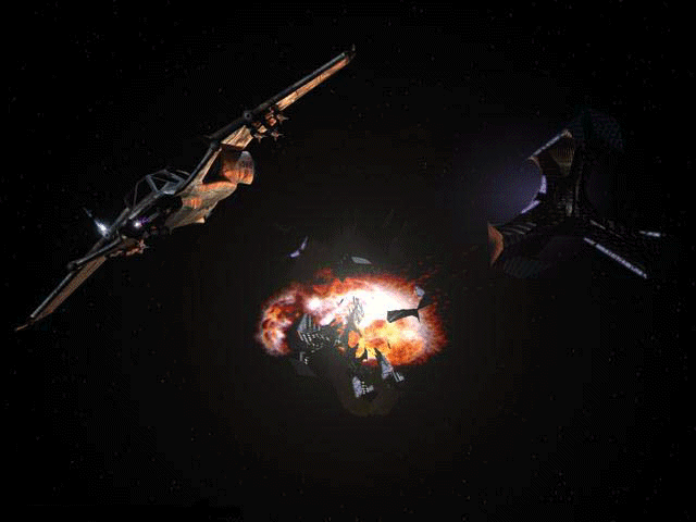 SA-43 Hammerhead in dogfight with Alien Advisary Light Fighter