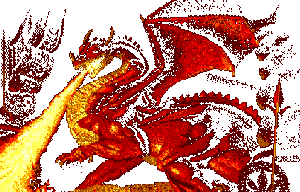 red fire dragon