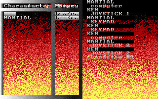 Character select snapshot