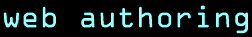 web authoring