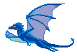 Flying Blue Dragon