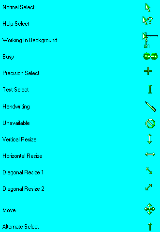 Aliens Theme Cursors