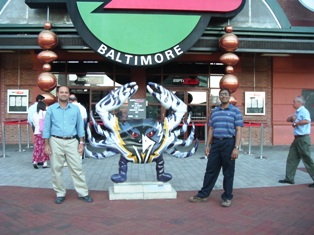 In front of the ESPN Zone...