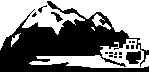 Mountain and ferry boat picture.