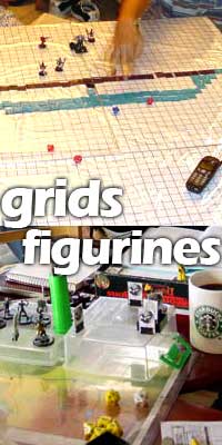 grids and figurines