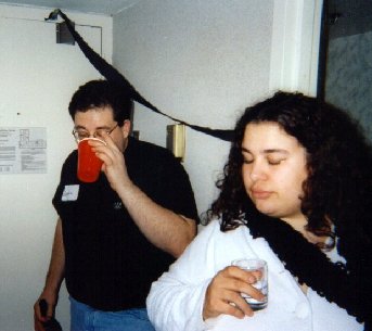 Corpse drinks as Mynx contemplates