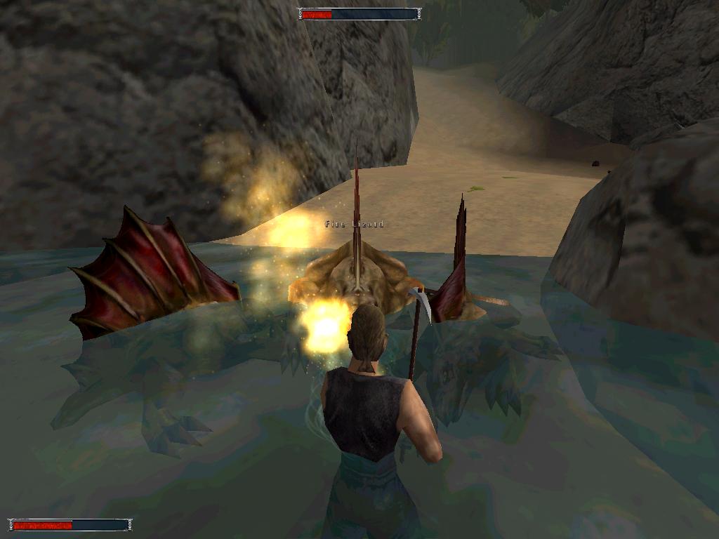 Awwww... didums I become immune to your fire attack by standing in water? Poor baby.