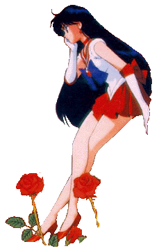 Sailor Mars Leaning on a Wall