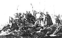 kozaks taunting 
their foes