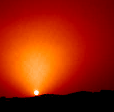 mar's sunset.