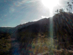 sun on the horizon