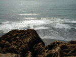 beach from the cliffs