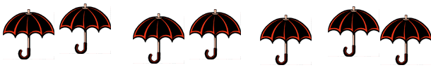Floating umbrellas