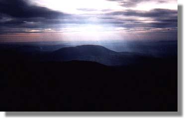 Heaven shines on the Northern Mountains