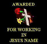 working for Jesus award