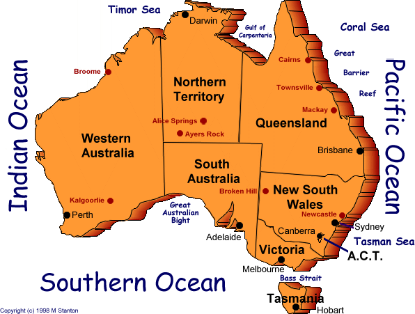 Map of Australia