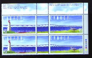 Stamps marking the opening of the PEI confederation bridge