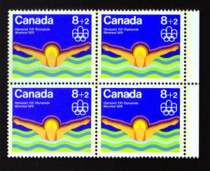 8+2cent 1976 Montreal Olympics Stamp -Swimmer