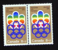 8+2cent Montreal Olympics Emblem