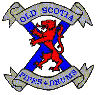 Old Scotia Pipes and Drums Badge (38K - GIF) 