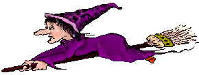 witch on broom