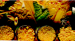 Some of the many varieties of pasta