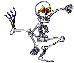 dancing skeleton