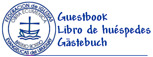 Obra Ecumnica Guestbook Gstebuch Libro de huspedes