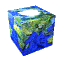 Earth: (as a spinning cube)!