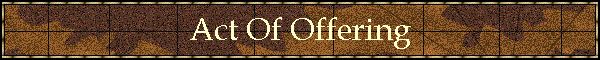 Act Of Offering